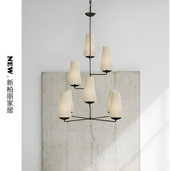 Vc1:1Fontaine All-Copper American-Style Minimalist Retro Villa Dining Room Living Room Staircase Pendant Light