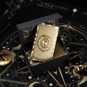 
Genuine Gold Foil Tarot Card Smith Classic Popular Tarot Collection Card Waterproof Beginner Tower Card Board Game