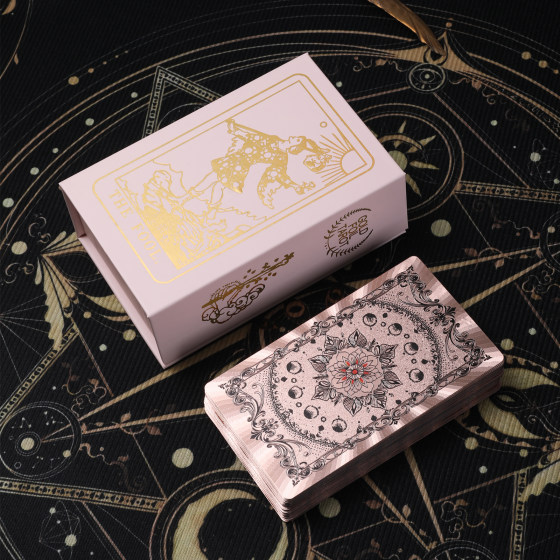 
[Collection] Gold Foil Tarot PVC Waterproof and Oil-proof Classic Popular Card Deluxe Edition for Beginners