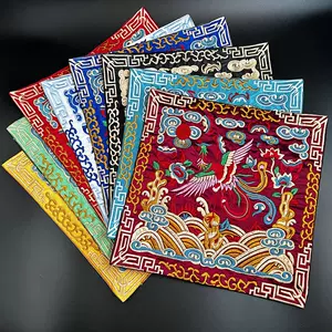 刺綉 中国美術 清時代 官服补子 刺綉 中国美術 清時代 官服补子