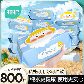 
The private parts of the planting and wet toilet paper can be rinsed