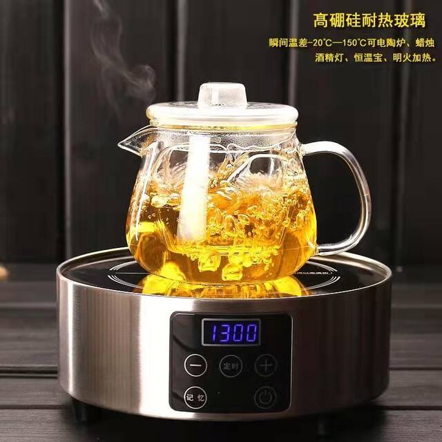 Glass Teapot Single Pot Thickened Heat-Resistant High-Temperature ...