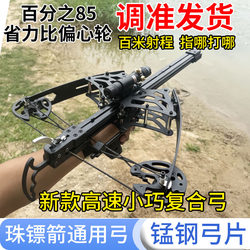High-Power Continuous-Fire Compound Bow for Adults, High-Precision Steel Ball Archery, Dual-Purpose Outdoor Large Slingshot