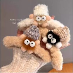 Cartoon Cute Plush Hair Clip for Women, Autumn and Winter New Style, Internet Celebrity High-End Large Shark Clip for the Back of the Head