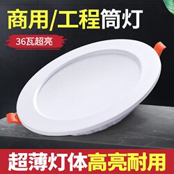 Recessed Downlight for Commercial Use in Shops, Corridors, Home Living Rooms, Clothing Stores, Ceiling-Mounted High-Power Led Ceiling Light
