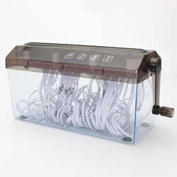 Household small paper shredder manual a4 office supplies hand shredder desktop waste paper document strip shredder