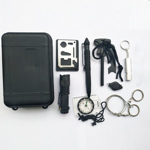 
Outdoor emergency survival accessories tool storage box camping adventure emergency supplies portable storage set box