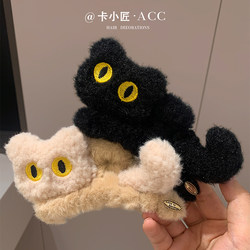 Hair Clip for Women 2025 New Style Cartoon 3D Cute Cat Plush Claw Clip Large Hairpin Shark Clip Hair Accessory Hair Grabber