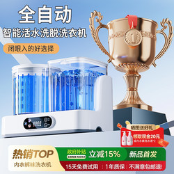 Double-Cabin Fully Automatic Washing Machine for Underwear and Socks, Mini Fully Automatic Special Washing Machine for Socks