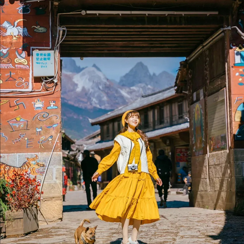 云南昆明大理丽江西双版纳8天7晚跟团游雪山登顶+野象谷+告庄夜市