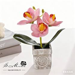 Fake flower 3D printing film feel Huilan bonsai artificial flower fashion creative ornament artificial plant simulation potted plant