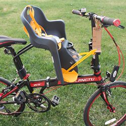 Folding electric mountain c-bike child safety front seat baby baby ride plastic quick release