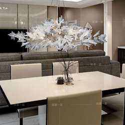 All copper lamps, dining room chandeliers, living room lamps, villas, hotel lamps, tea room, creative branches, light luxury lamps, simple modern chandeliers