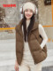 Duck Duck Vest Down Jacket Women's 2024 New Fashion Hot Style Winter Warm Casual Versatile Vest Short Jacket