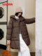 YAYA duck 2024 new winter women's casual all-match thickened warm hooded jacket mid-length down jacket