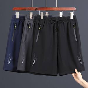 
Summer ice silk five-point pants for men's new summer ice-sensing quick-drying casual sports shorts thin large-size beach pants