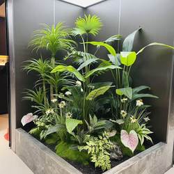 Simulated Green Plant Landscaping Combination Indoor Large Luxury Decorative Ornaments High-End Bionic Plant Floor-Standing Potted Plants