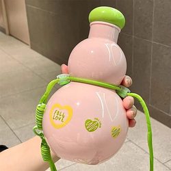 Gourd water cup large capacity household food grade drinking cup outdoor portable creative sports water bottle big belly cup