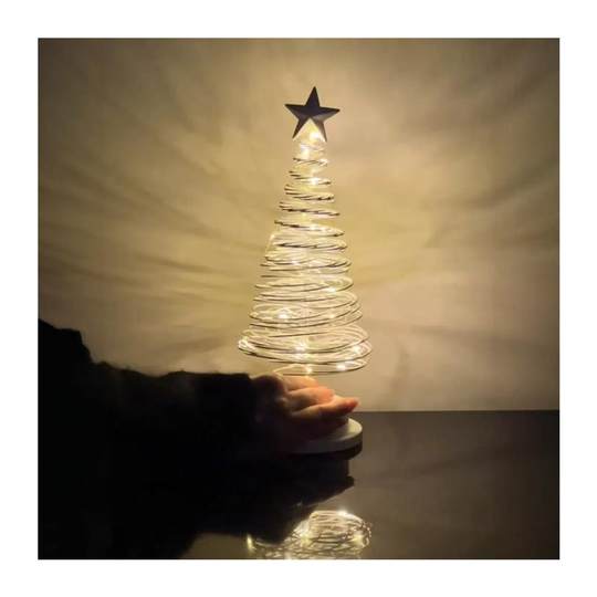 Spiral Christmas Tree Night Light Christmas Decorations Desktop Ornaments Christmas Scene Atmosphere Arrangement Photography Manufacturer