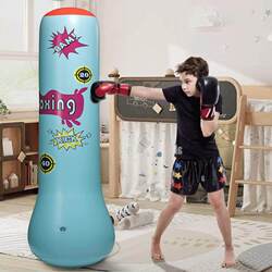 Boxing Punching Bag Children's Toy, Freestanding Wobble Toy for Home Use, Kids' Martial Arts Training Equipment, Adult Speed Ball