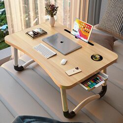Foldable Bed Table, Computer Desk, Bay Window Desk, Home Study Desk, Bed Table, Dormitory Writing Desk, Student Dormitory Reading and Study Desk, Bedroom Bedside Small Table, Reading Desk