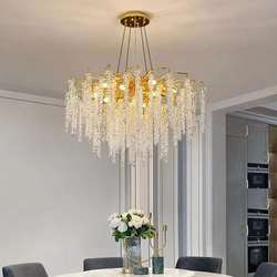 Italian light luxury high-end crystal chandeliers decorate villa living room bedroom dining room model room exhibition hall chandeliers