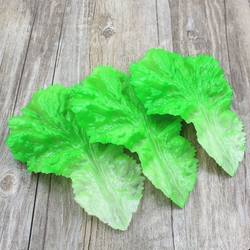 Simulated Lettuce Leaves, Fruits and Vegetables, Plastic Food Model, Home and Hotel Decoration, Photography Props, Fake Lettuce Leaves
