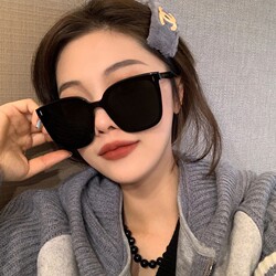 2025 Korean Style Sunglasses for Men and Women, Trendy Sunglasses, Ins Celebrity Sunglasses, Big Face Slimming, Anti-Uv Sunglasses