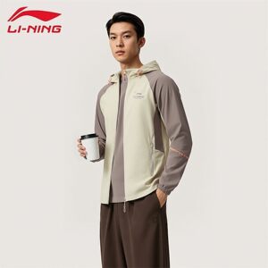 
Li Ning Sports Windbreaker Men's New Windproof Breathable Casual Fashion Fitness Training Hooded Jacket AFDU157