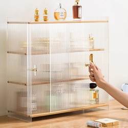 Cosmetics Desktop Storage Rack, Dressing Table Multi-Layer Acrylic Storage Box, Household Lipstick and Perfume Dust-Proof Display Rack