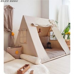 Children's Secret Base Toy House Girl's Indoor Castle Playhouse All-Cotton Canvas Tent Indoor Children's Tent