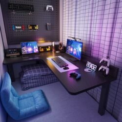 Bedside Computer Desk for College Students, Dormitory Bunk Bed Desktop Gaming Table, Dormitory Study Desk, Lazy Bedside Table