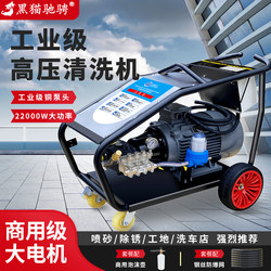 Black Cat Industrial Grade High-Pressure Washer Commercial Ar Pump Car Wash Shop High-Power Car Washer Construction Site Floor Washer