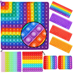 Rainbow press Le Children's Educational Toys Kindergarten Numbers 1 to 100 Nine Nine Multiplication Formula Table English Letters