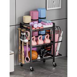 Fitness equipment storage rack household removable dumbbell kettlebell yoga storage basket sporting goods tool storage basket
