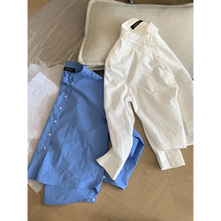 Spring/Summer 2026 New Korean Chic Long-Sleeve Shirt for Women, High-End Polo Collar Shirt, Loose Fit for Work