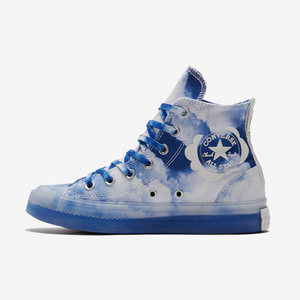 
Converse Converse jelly bottom blue sky white cloud high top canvas shoes for men and women A02317C