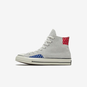 
Converse non-slip high-top sports casual canvas shoes for men and women, gray blue 166854C