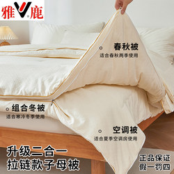 Yalu Soybean Fiber Quilt, Spring and Autumn Quilt, Two-In-One Quilt, All-Season Universal Quilt Core, Air-Conditioning Quilt, Summer Cooling Quilt, Winter Quilt