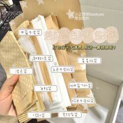 A Complete Set of Maillard Color Packaging Materials, Including ins Stylish and Beautiful Small Cardboard Bags, Self-Sealing Bags, and Airplane Box Bags