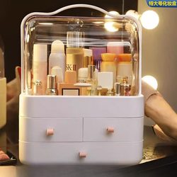 Cosmetic Storage Box, Large Capacity, New Desktop Storage Box, Book Countertop, Lipstick, Cute Glaze Color, Facial Mask, Lipstick