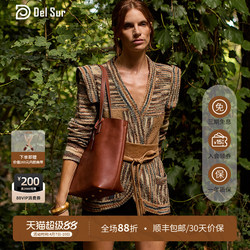 Del Sur/Daisuto Tote Bag for Women, Single Shoulder, Large Capacity, Imported from Argentina, Vegetable-Tanned First-Layer Cowhide, Puna