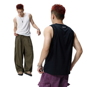 
Remedy American retro basketball fitness fake two-piece vest men and women training breathable elastic moisture-absorbing and sweating base