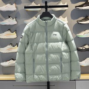 
Li Ning's authentic table tennis series men's and women's outdoor leisure warm stand-up collar down jacket AYMV093-3