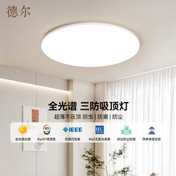 Del Lighting Three-Proof Ceiling Light Bedroom Light Balcony Light Hallway Corridor Foyer Entrance Round Led Ceiling Light