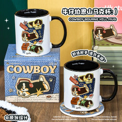 Original Bernese Mountain Dog Ceramic Mug ins High-Quality Cartoon Cute Best Friend Birthday Gift Coffee Cup for Men and Women