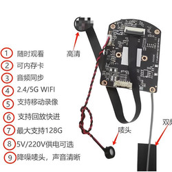 220V Powered Ultra-High-Definition Wi-Fi Drone Camera Video Capture Module Can Be Inserted into a Memory Card to View Playback