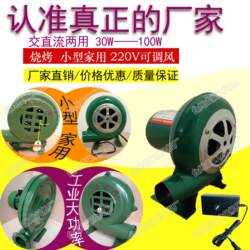 Free Shipping Electric Blower for Barbecue, Small 220V Adjustable Speed Ac/Dc Wind Regulator, Dedicated for Household Wood Vaporization Stoves