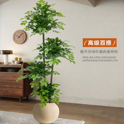 Artificial Green Plants, Money Tree, Luxury Large Floor-Standing Faux Plants for Living Room Interior Decoration