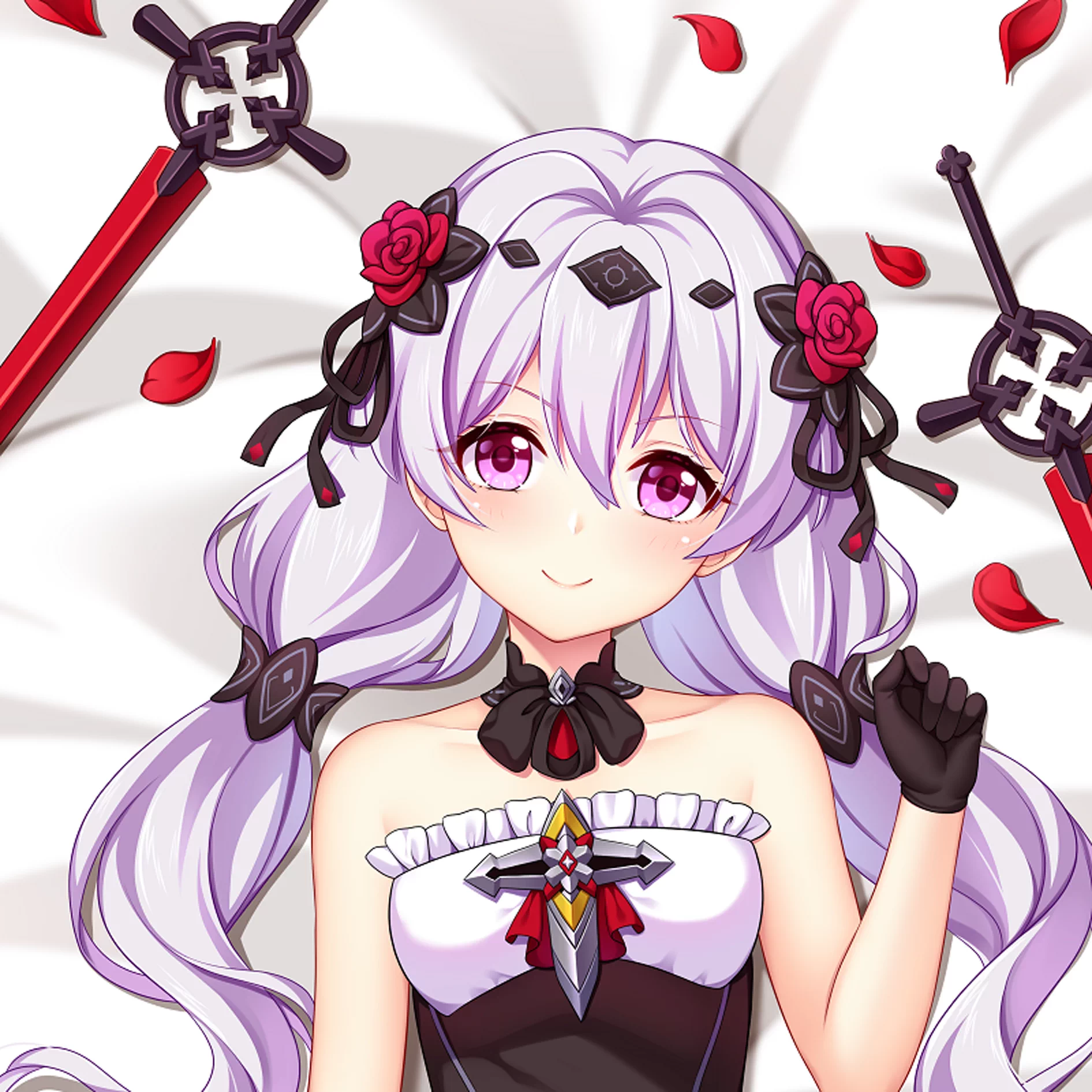 崩坏3德莉莎 月下泳装 等身抱枕手游二次元动漫周边